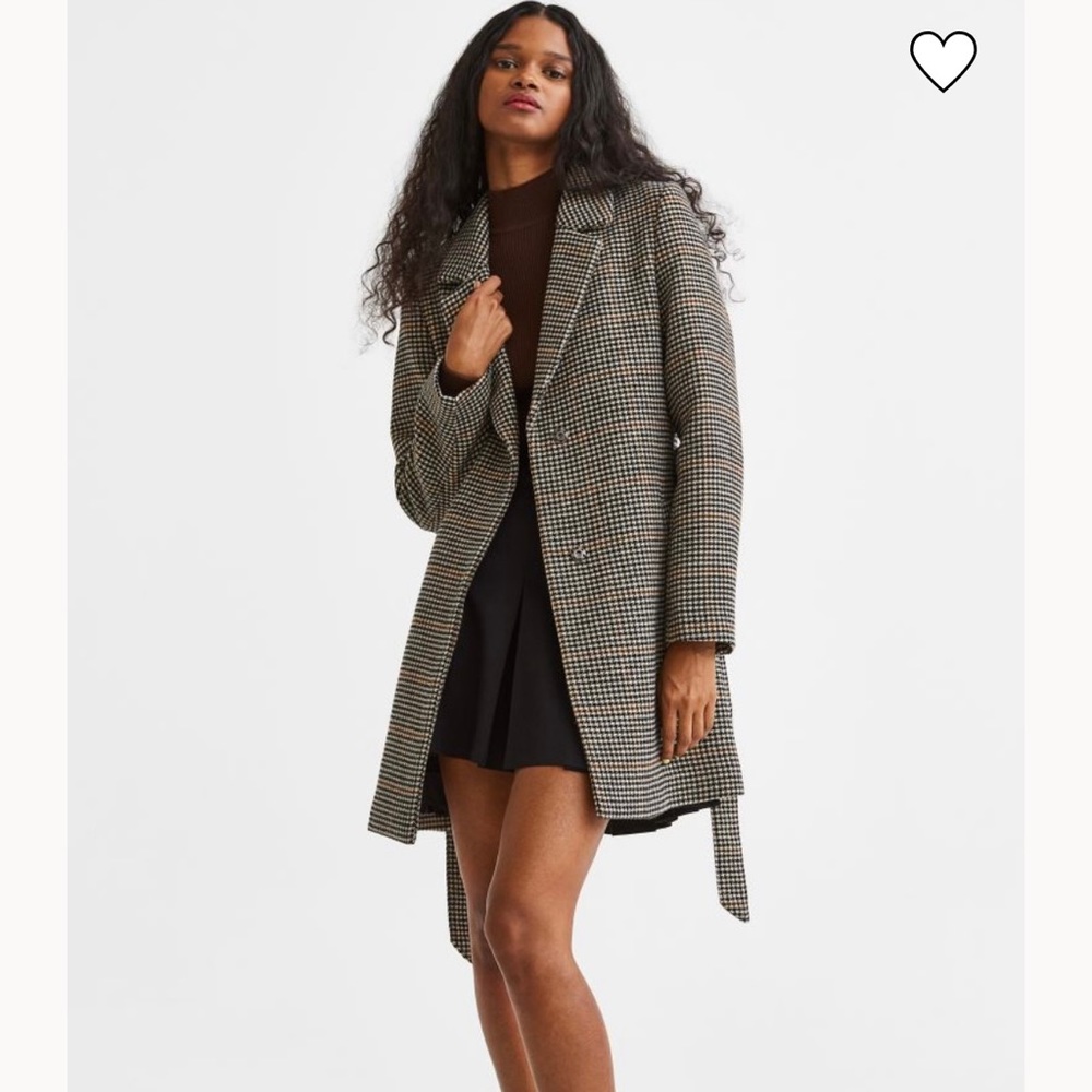 Tie belt coat